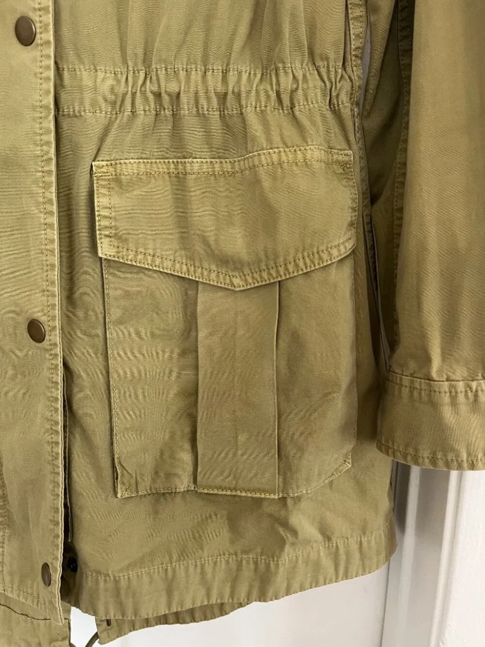 J.Crew Field Mechanic Hooded Utility Jacket Green - Women's M